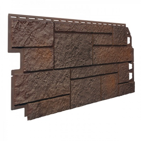 Фасадные панели Vox Solid Sandstone (Песчаник) Dark Brown - Тёмно-коричневый