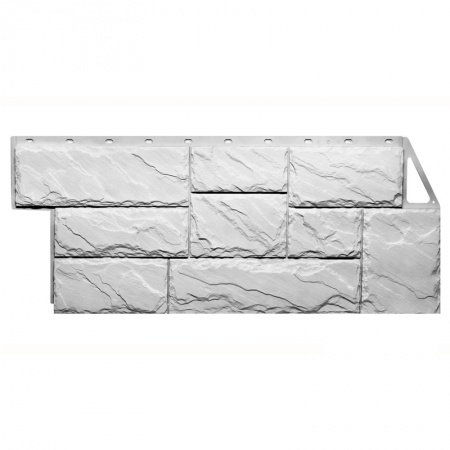 Фасадные панели Fineber Камень крупный Мелованный белый